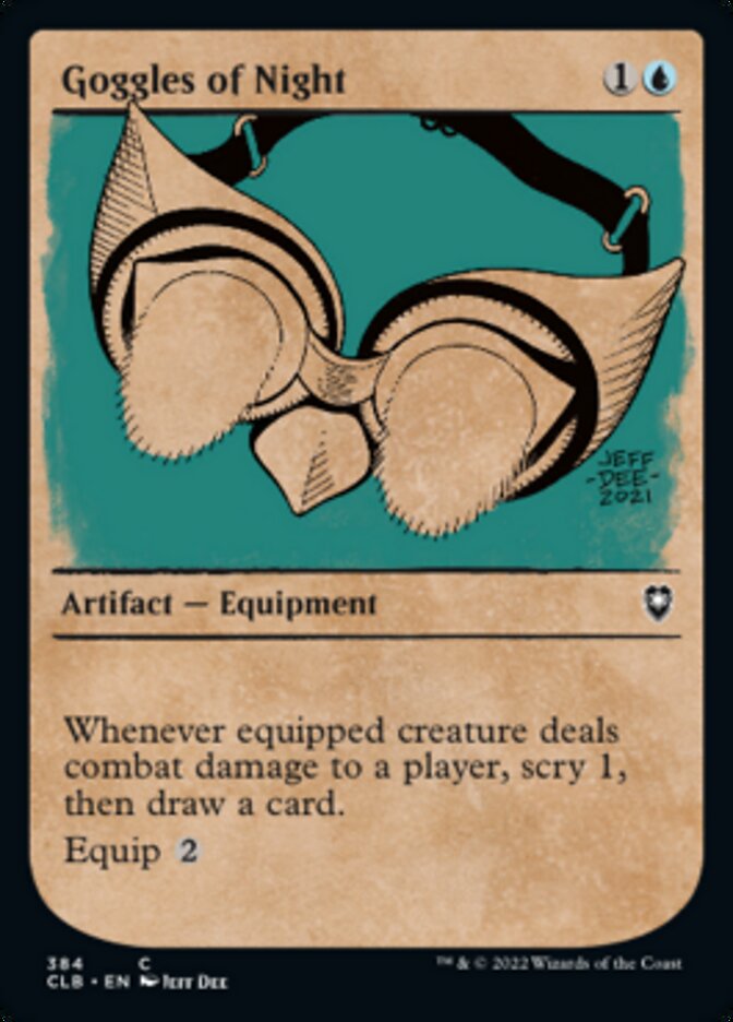 Goggles of Night (Showcase) [Commander Legends: Battle for Baldur's Gate] | Deep Dive Games St. Marys