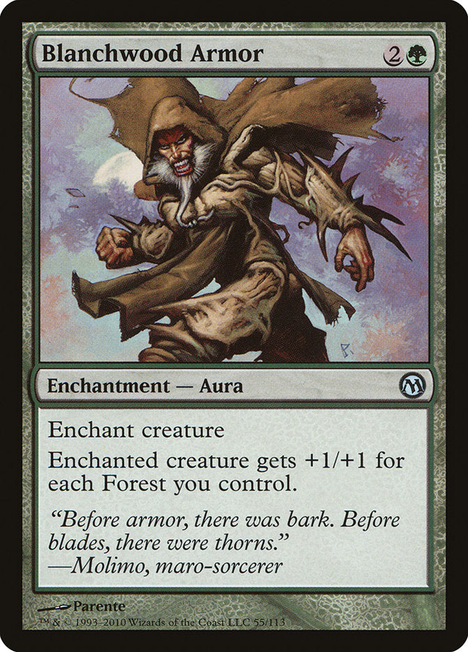 Blanchwood Armor [Duels of the Planeswalkers] | Deep Dive Games St. Marys