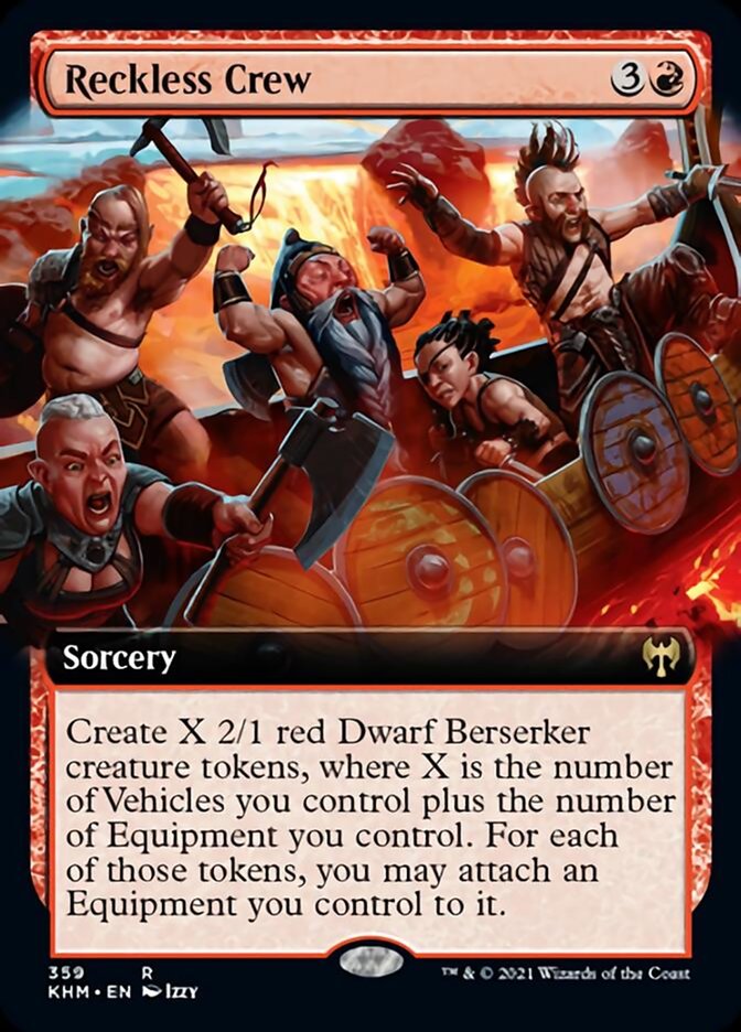 Reckless Crew (Extended Art) [Kaldheim] | Deep Dive Games St. Marys