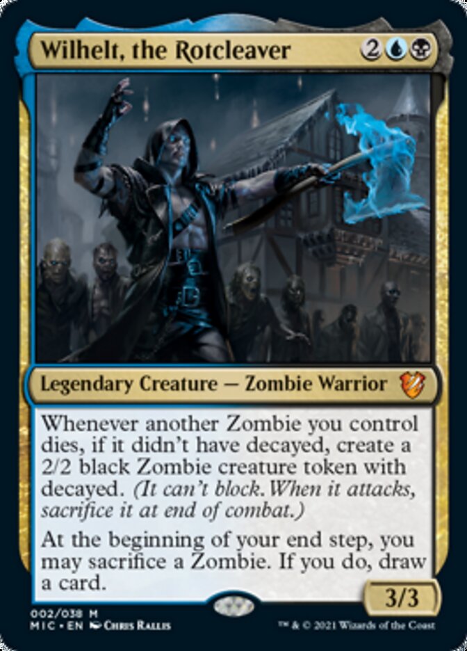 Wilhelt, the Rotcleaver (Display Commander) [Innistrad: Midnight Hunt Commander] | Deep Dive Games St. Marys