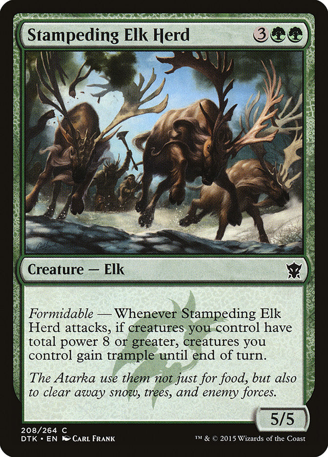 Stampeding Elk Herd [Dragons of Tarkir] | Deep Dive Games St. Marys
