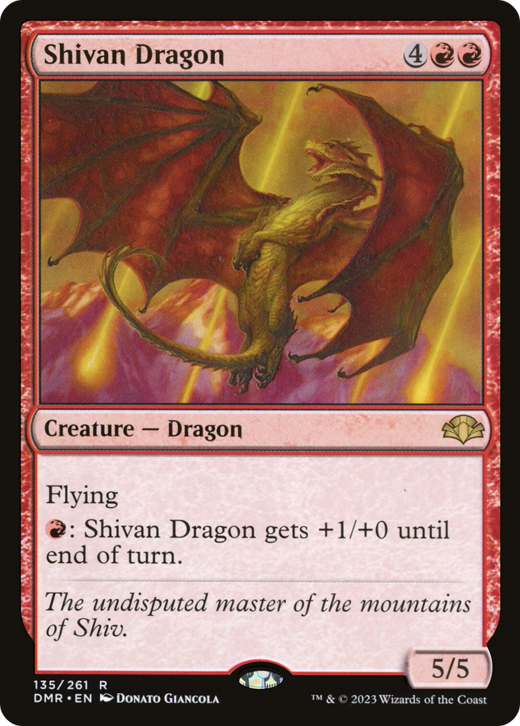 Shivan Dragon [Dominaria Remastered] | Deep Dive Games St. Marys