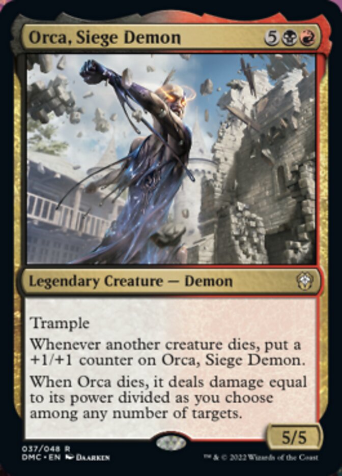 Orca, Siege Demon [Dominaria United Commander] | Deep Dive Games St. Marys