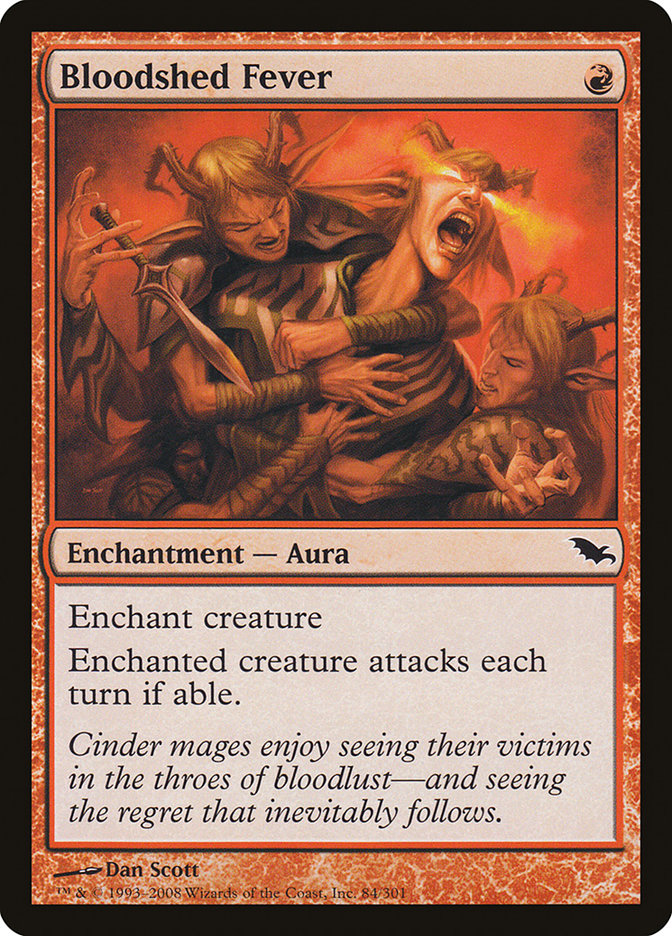 Bloodshed Fever [Shadowmoor] | Deep Dive Games St. Marys