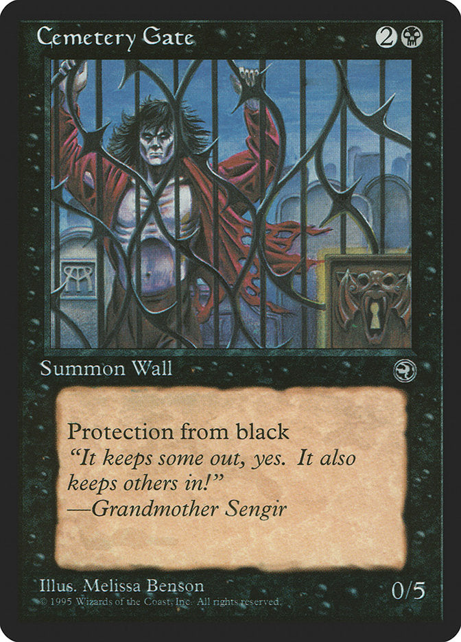 Cemetery Gate (Grandmother Sengir Flavor Text) [Homelands] | Deep Dive Games St. Marys