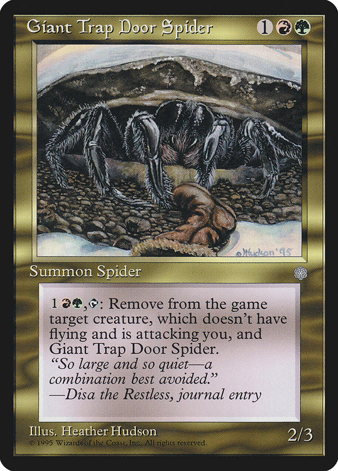 Giant Trap Door Spider [Ice Age] | Deep Dive Games St. Marys
