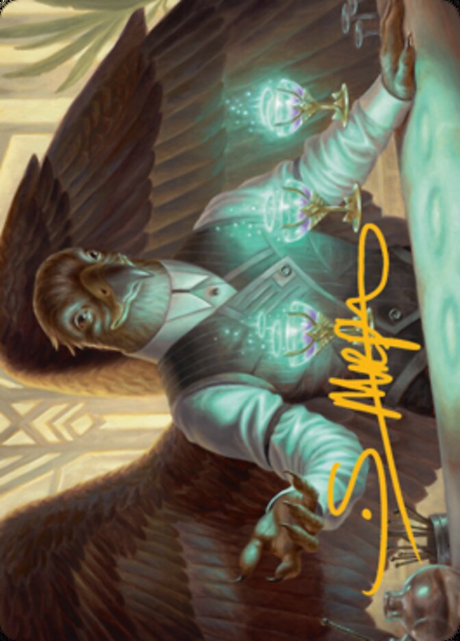 Speakeasy Server Art Card (Gold-Stamped Signature) [Streets of New Capenna Art Series] | Deep Dive Games St. Marys