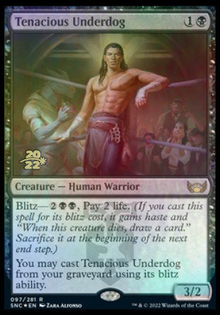 Tenacious Underdog [Streets of New Capenna Prerelease Promos] | Deep Dive Games St. Marys