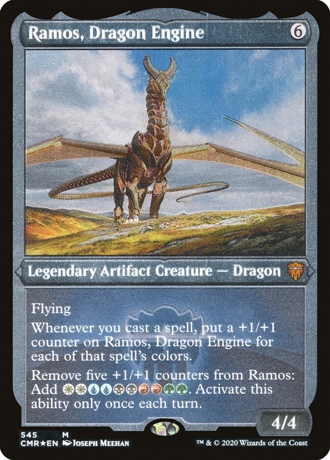 Ramos, Dragon Engine (Etched) [Commander Legends] | Deep Dive Games St. Marys