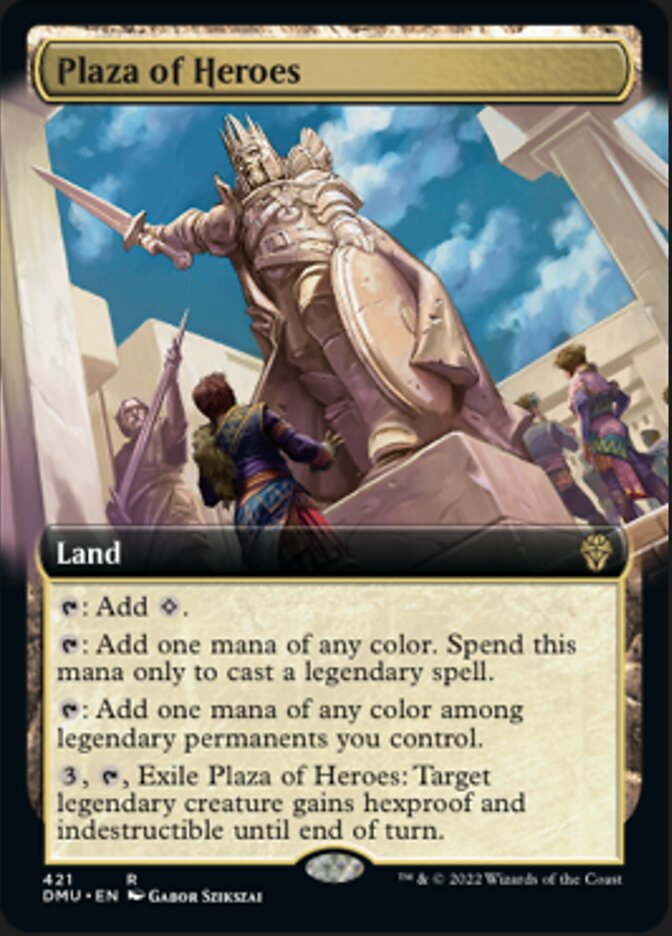 Plaza of Heroes (Extended Art) [Dominaria United] | Deep Dive Games St. Marys