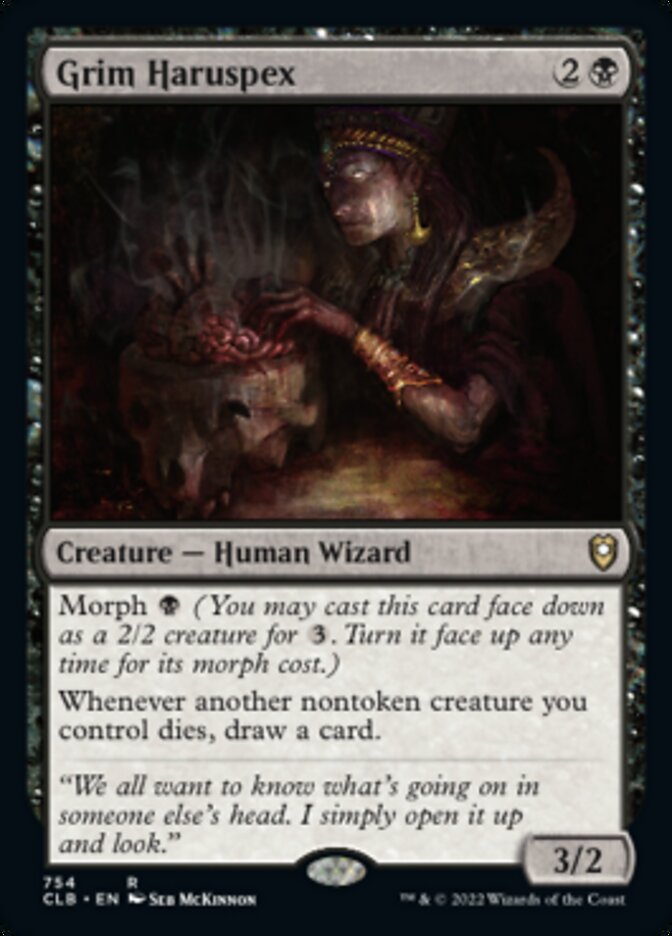 Grim Haruspex [Commander Legends: Battle for Baldur's Gate] | Deep Dive Games St. Marys