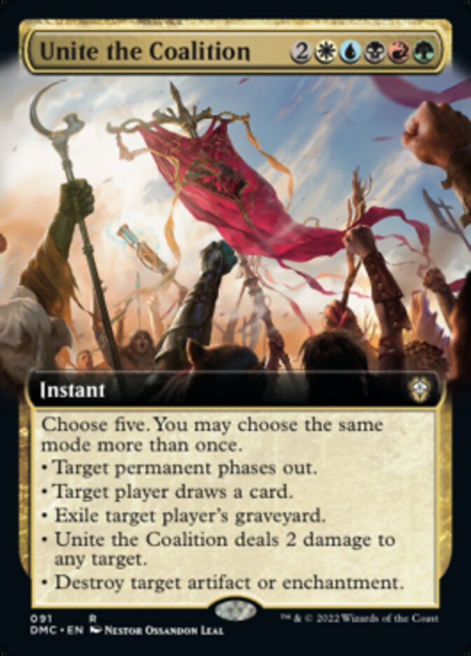 Unite the Coalition (Extended Art) [Dominaria United Commander] | Deep Dive Games St. Marys