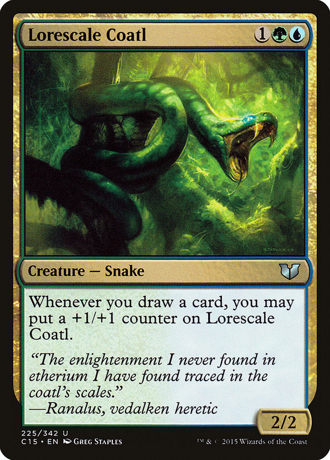 Lorescale Coatl [Commander 2015] | Deep Dive Games St. Marys