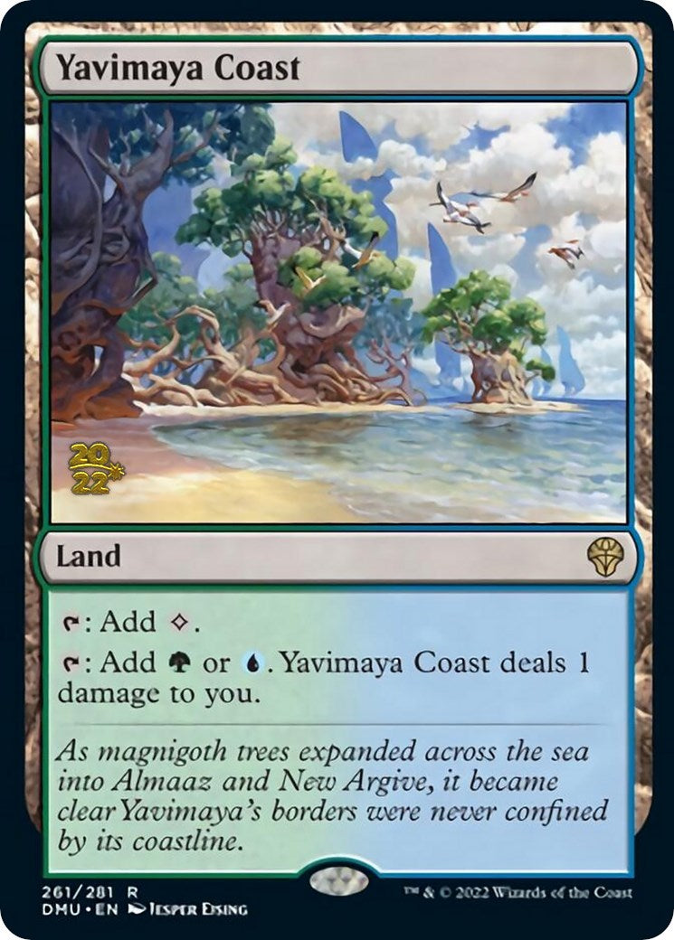 Yavimaya Coast [Dominaria United Prerelease Promos] | Deep Dive Games St. Marys