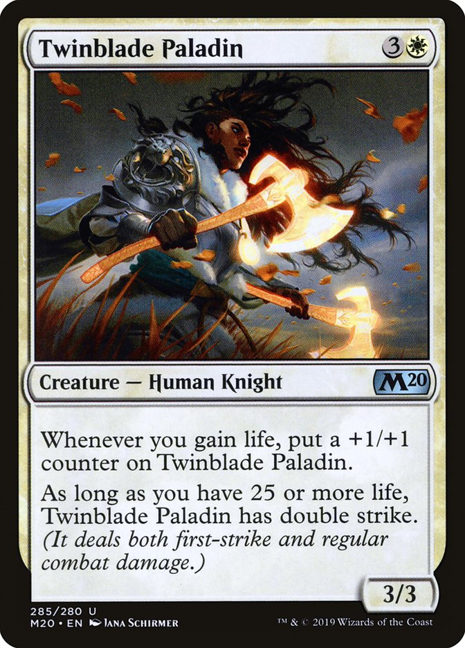 Twinblade Paladin [Core Set 2020] | Deep Dive Games St. Marys