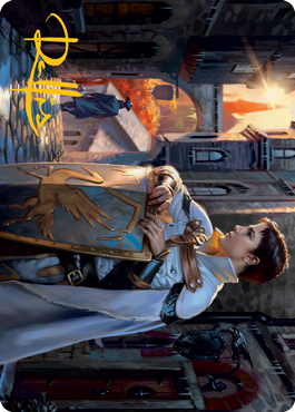 Dennick, Pious Apprentice Art Card (Gold-Stamped Signature) [Innistrad: Midnight Hunt Art Series] | Deep Dive Games St. Marys