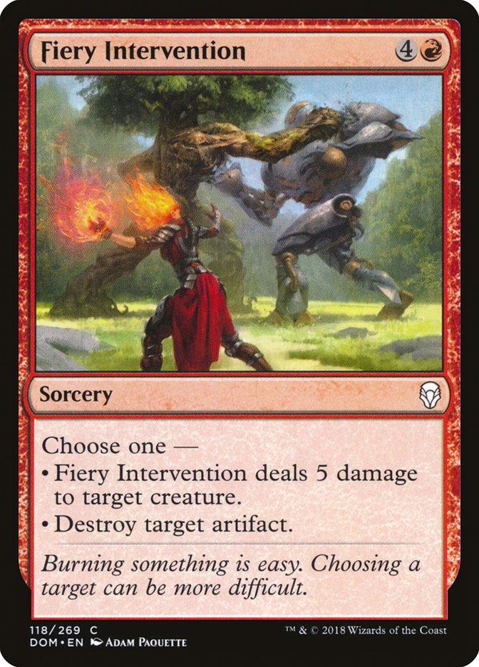 Fiery Intervention [Dominaria] | Deep Dive Games St. Marys