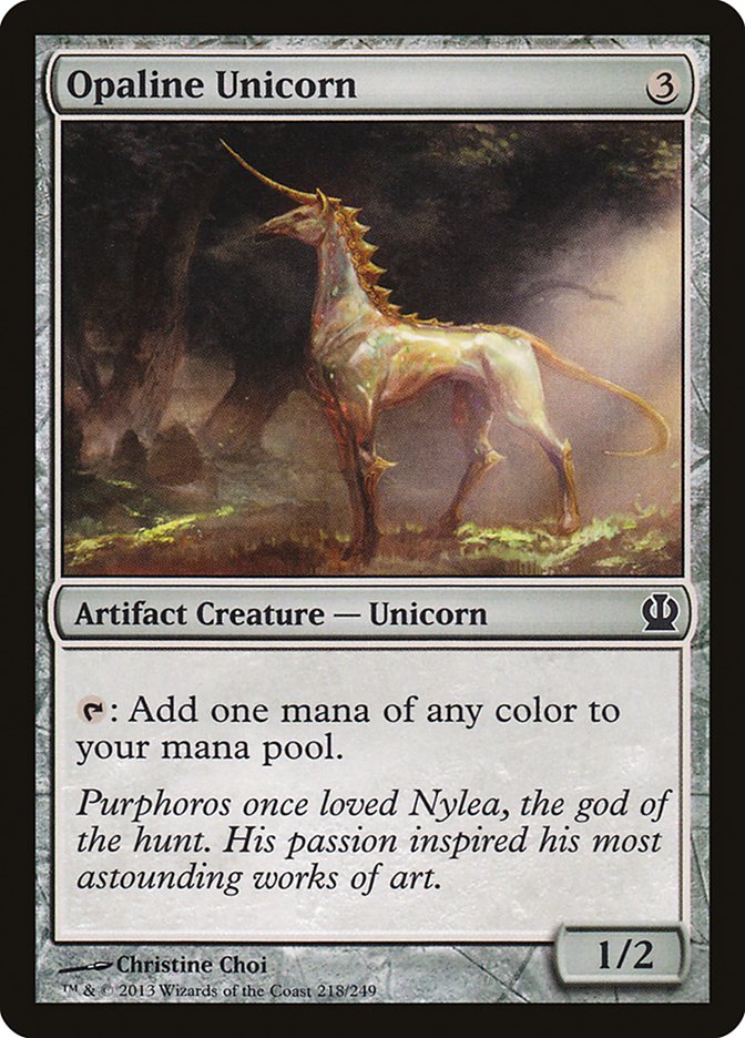 Opaline Unicorn [Theros] | Deep Dive Games St. Marys