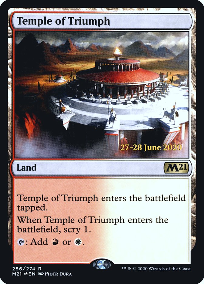Temple of Triumph [Core Set 2021 Prerelease Promos] | Deep Dive Games St. Marys