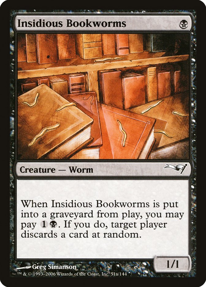 Insidious Bookworms [Coldsnap Theme Decks] | Deep Dive Games St. Marys