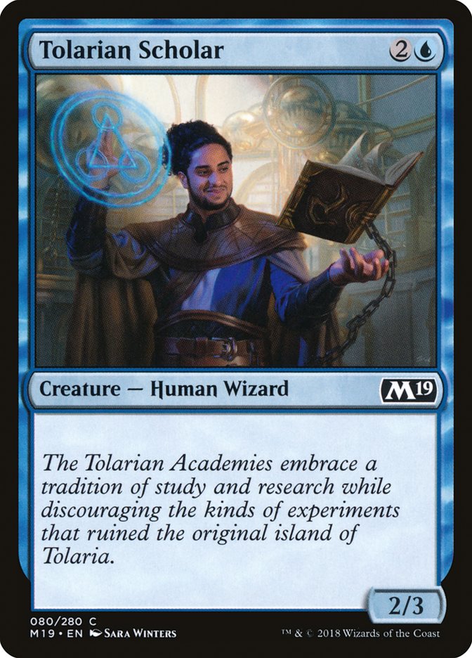 Tolarian Scholar [Core Set 2019] | Deep Dive Games St. Marys