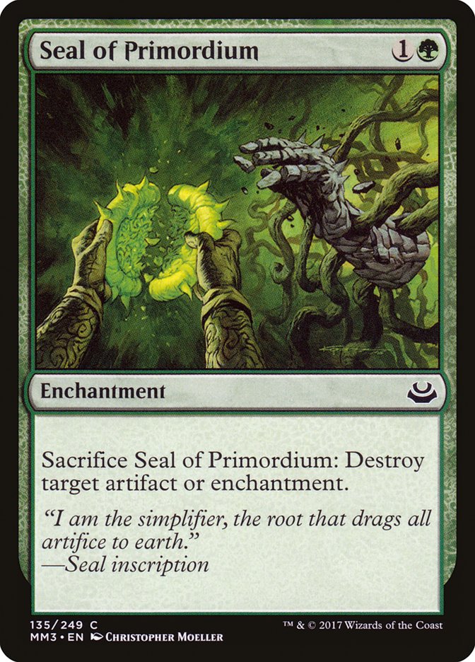 Seal of Primordium [Modern Masters 2017] | Deep Dive Games St. Marys