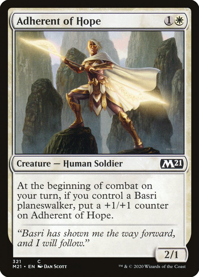 Adherent of Hope [Core Set 2021] | Deep Dive Games St. Marys
