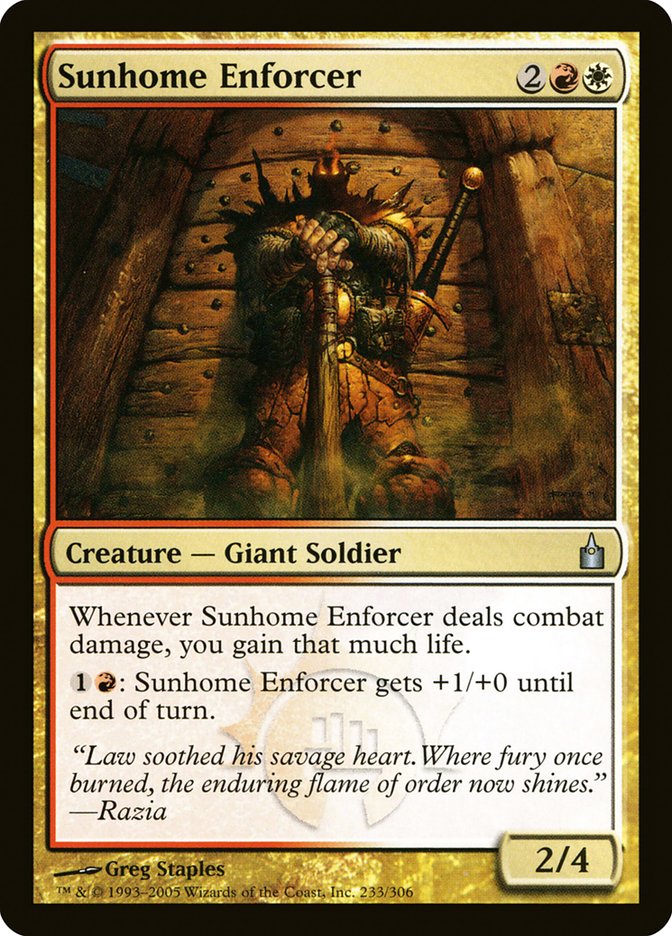 Sunhome Enforcer [Ravnica: City of Guilds] | Deep Dive Games St. Marys
