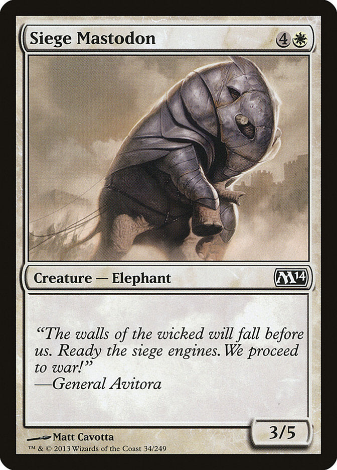 Siege Mastodon [Magic 2014] | Deep Dive Games St. Marys