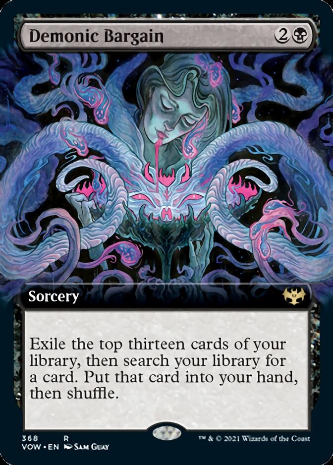 Demonic Bargain (Extended Art) [Innistrad: Crimson Vow] | Deep Dive Games St. Marys