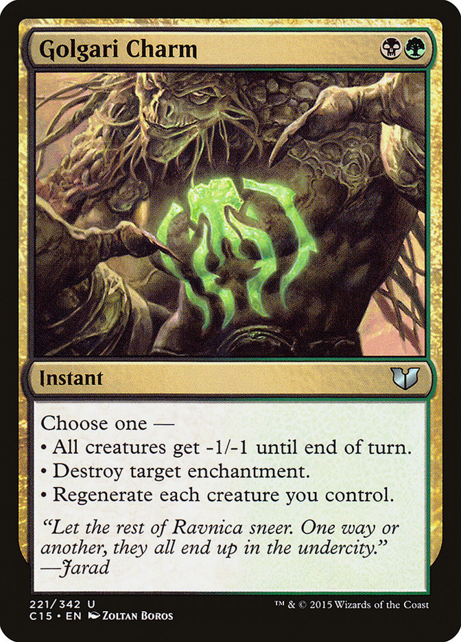 Golgari Charm [Commander 2015] | Deep Dive Games St. Marys