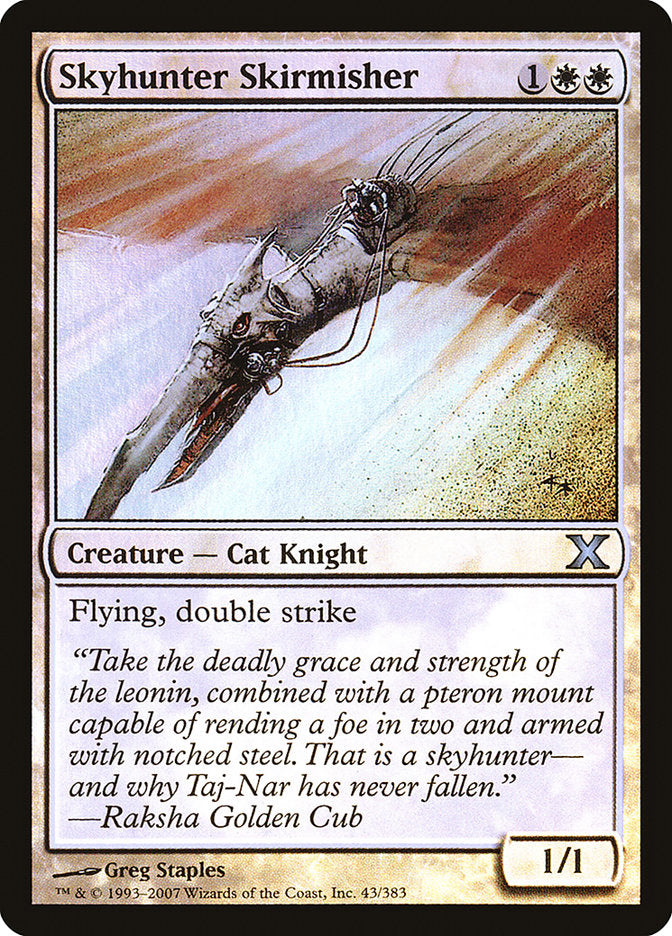 Skyhunter Skirmisher (Premium Foil) [Tenth Edition] | Deep Dive Games St. Marys