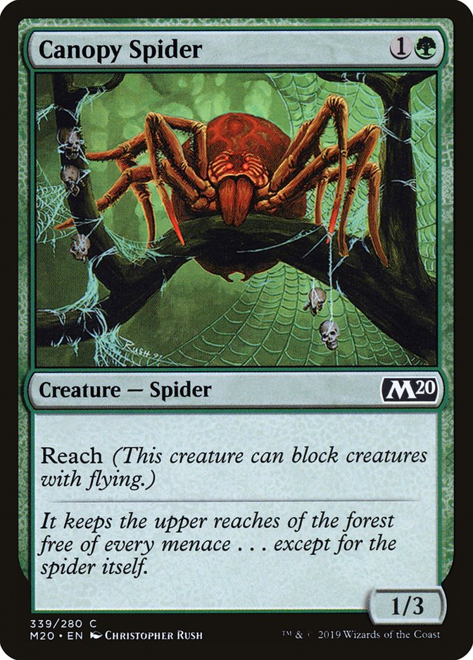 Canopy Spider [Core Set 2020] | Deep Dive Games St. Marys