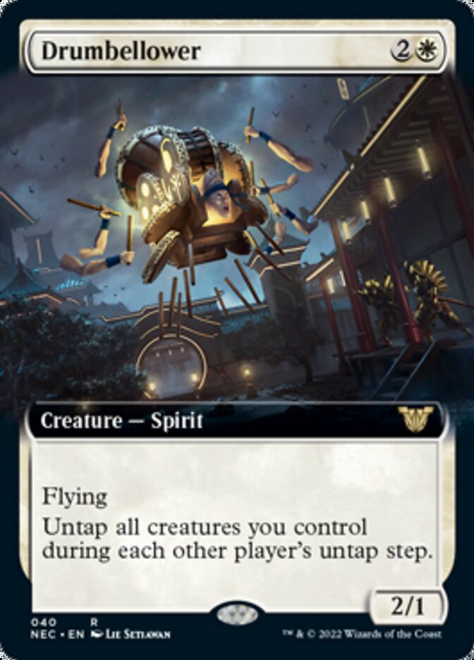 Drumbellower (Extended Art) [Kamigawa: Neon Dynasty Commander] | Deep Dive Games St. Marys