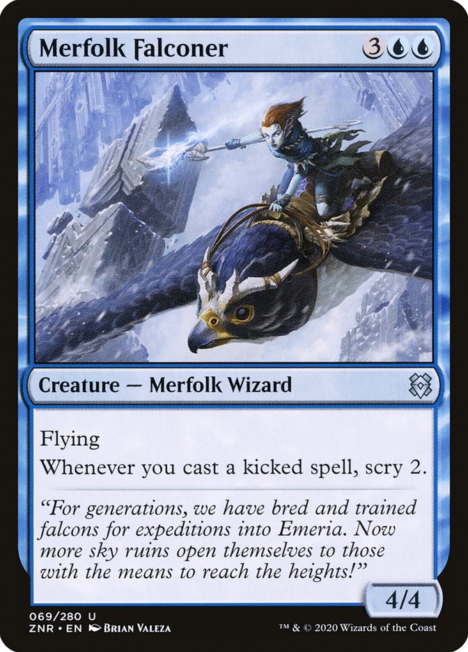 Merfolk Falconer [Zendikar Rising] | Deep Dive Games St. Marys