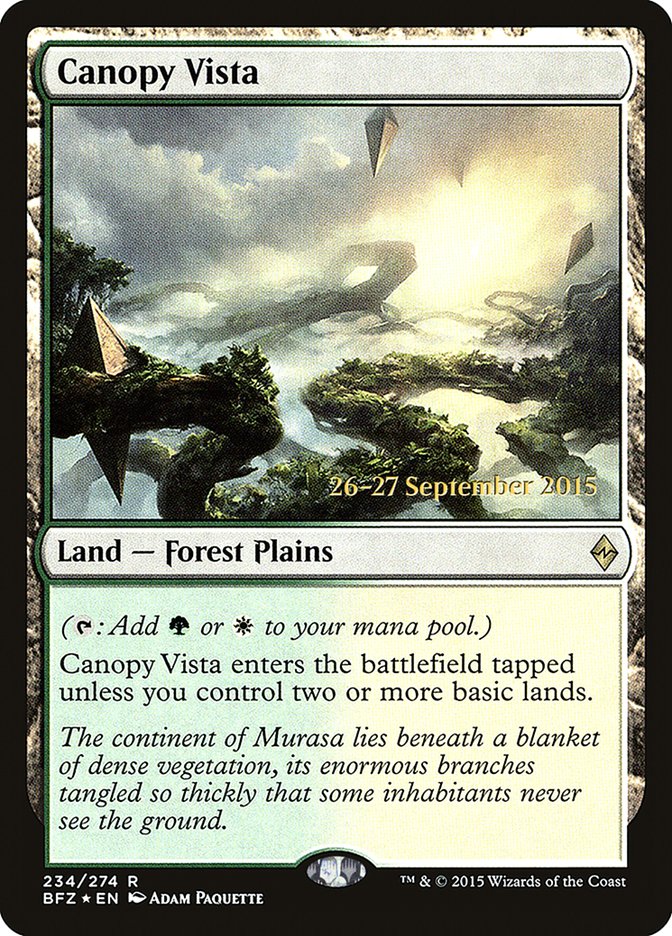 Canopy Vista [Battle for Zendikar Prerelease Promos] | Deep Dive Games St. Marys