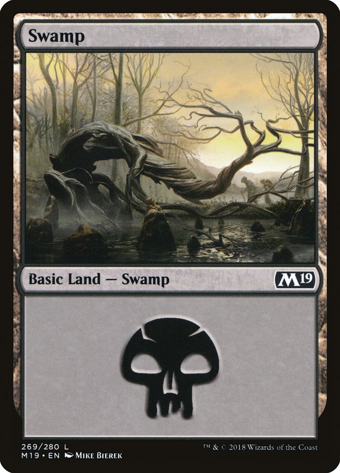 Swamp (269) [Core Set 2019] | Deep Dive Games St. Marys
