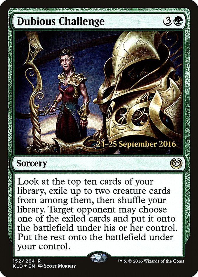 Dubious Challenge [Kaladesh Prerelease Promos] | Deep Dive Games St. Marys