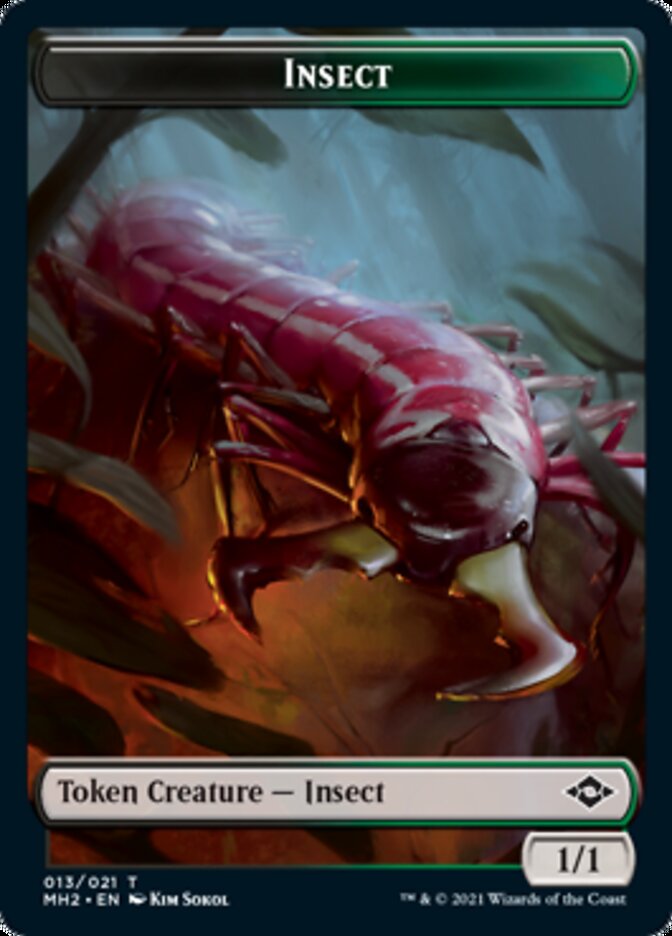 Insect // Treasure (21) Double-Sided Token [Modern Horizons 2 Tokens] | Deep Dive Games St. Marys