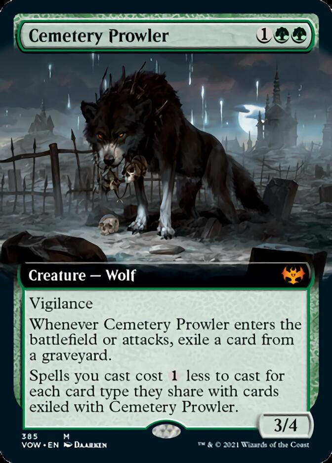 Cemetery Prowler (Extended Art) [Innistrad: Crimson Vow] | Deep Dive Games St. Marys