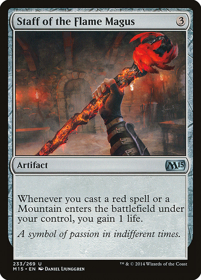 Staff of the Flame Magus [Magic 2015] | Deep Dive Games St. Marys