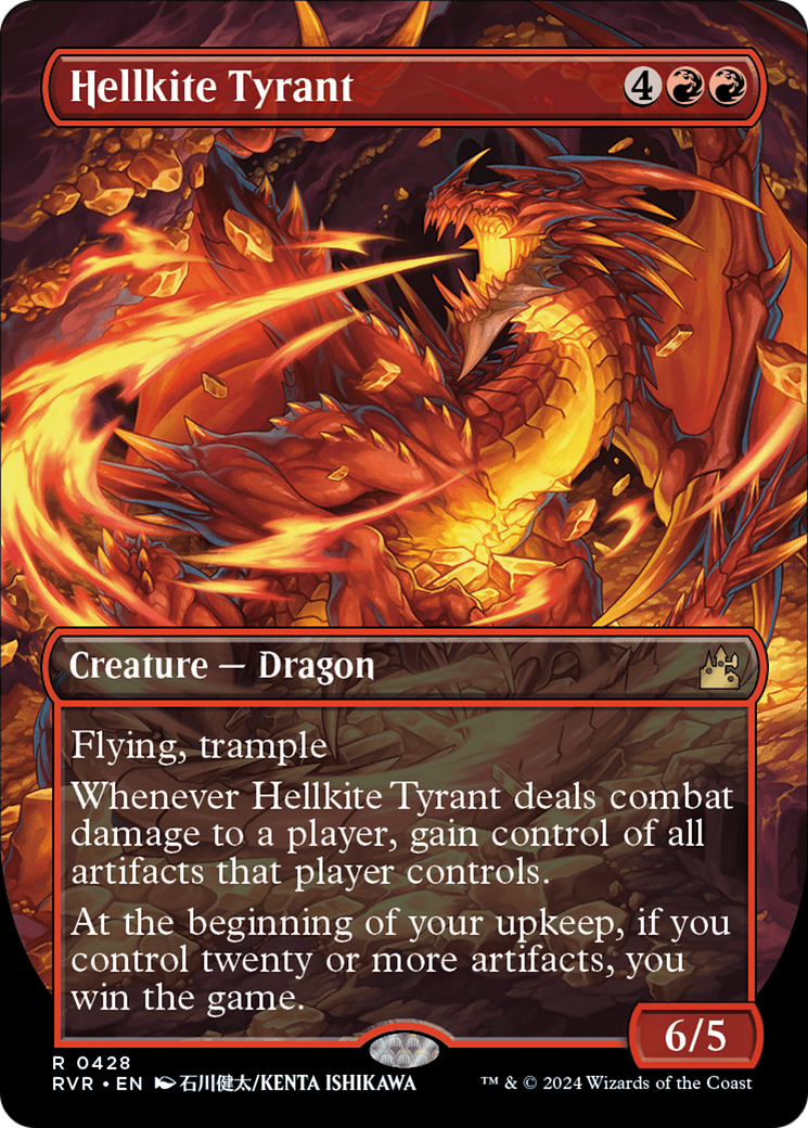 Hellkite Tyrant (Anime Borderless) [Ravnica Remastered] | Deep Dive Games St. Marys