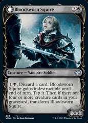 Bloodsworn Squire // Bloodsworn Knight (Showcase Fang Frame) [Innistrad: Crimson Vow] | Deep Dive Games St. Marys