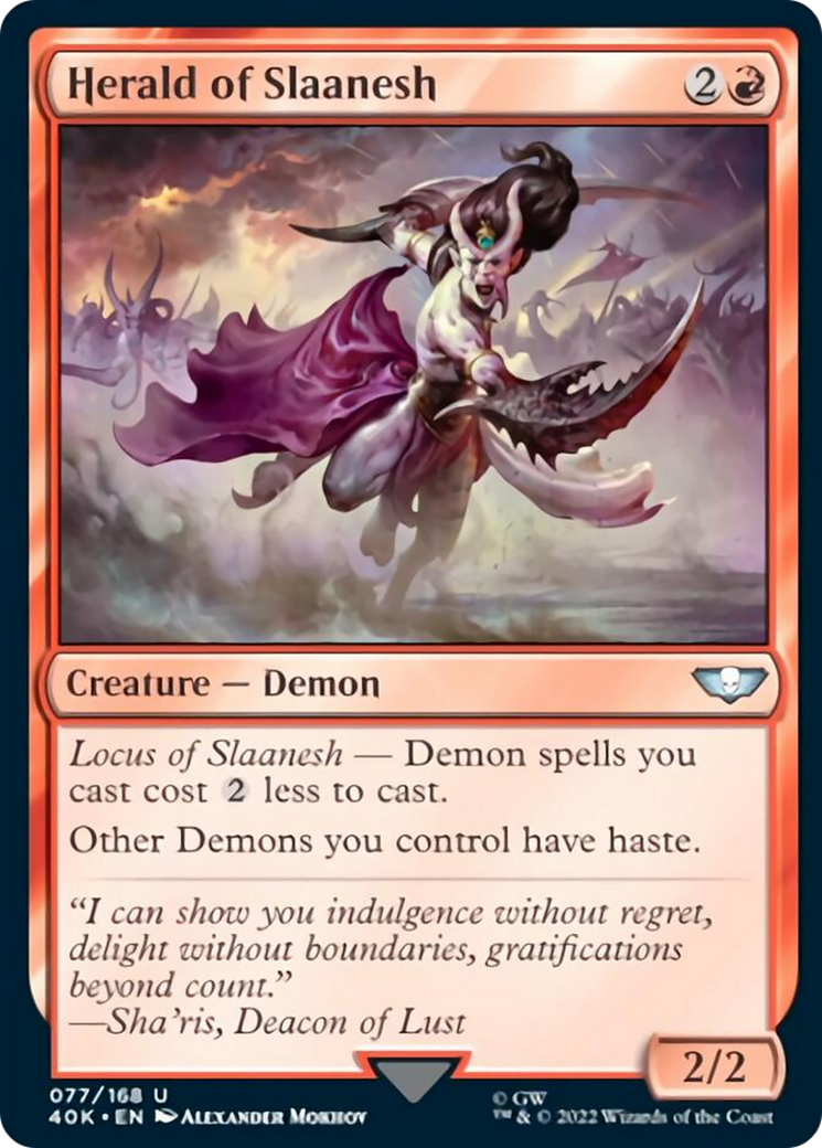 Herald of Slaanesh (Surge Foil) [Warhammer 40,000] | Deep Dive Games St. Marys