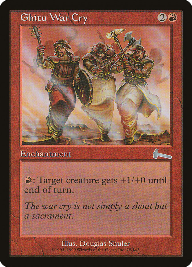Ghitu War Cry [Urza's Legacy] | Deep Dive Games St. Marys