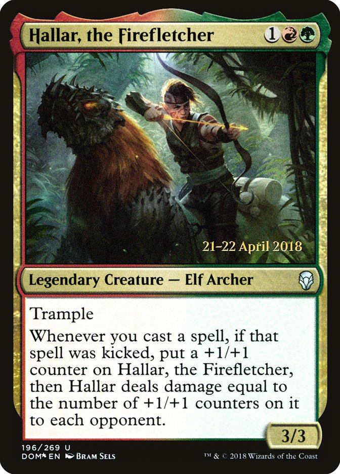 Hallar, the Firefletcher [Dominaria Prerelease Promos] | Deep Dive Games St. Marys