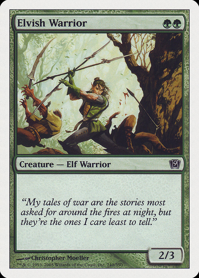 Elvish Warrior [Ninth Edition] | Deep Dive Games St. Marys