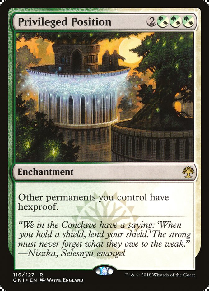 Privileged Position [Guilds of Ravnica Guild Kit] | Deep Dive Games St. Marys