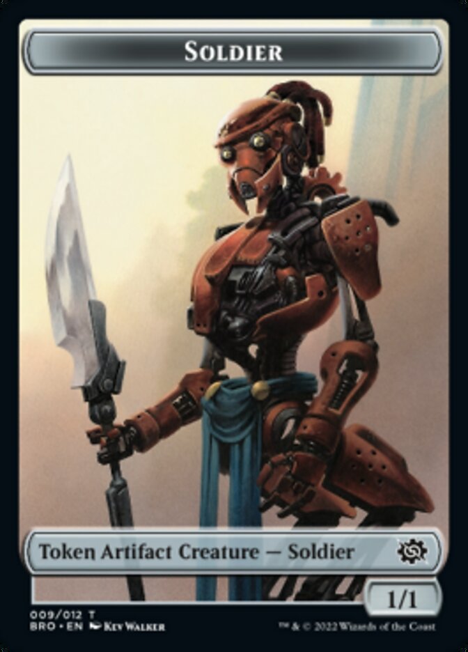 Soldier Token (009) [The Brothers' War Tokens] | Deep Dive Games St. Marys