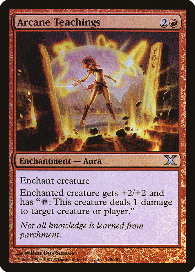 Arcane Teachings (Premium Foil) [Tenth Edition] | Deep Dive Games St. Marys